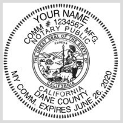 California Notary Public Self-Inking Stamp