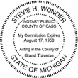 Do you need a Michigan notary public stamp embosser? Find your state's public stamp embosser here on the EZ Custom Stamp store today.