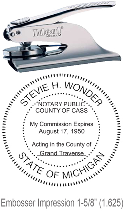 Do you need a Michigan notary public stamp embosser? Find your state's public stamp embosser here on the EZ Custom Stamp store today.