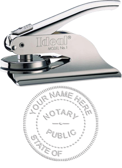 Do you need a notary public stamp embosser? Purchase this hand-held portable embosser designed for notary seals. Available at the EZ Custom Stamps store.