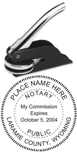 Looking for a Wyoming notary stamp embosser? Find your state's official notary stamp embosser on the EZ Custom Stamps store today.