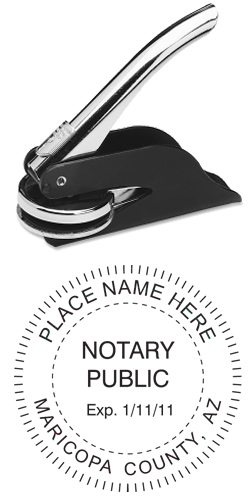 Looking for an Arizona notary stamp embosser? Find your state's official notary stamp embosser on the EZ Custom Stamps store today.