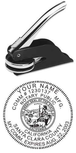 Looking for a California notary stamp embosser? Find your state's official notary stamp embosser on the EZ Custom Stamps store today.