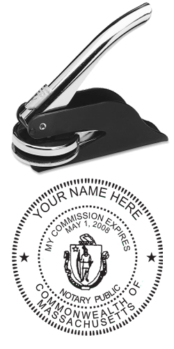Looking for a Massachusetts notary stamp embosser? Find your state's official notary stamp embosser on the EZ Custom Stamps store today.