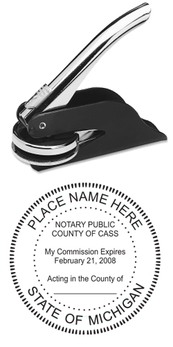 Looking for a Michigan notary stamp embosser? Find your state's official notary stamp embosser on the EZ Custom Stamps store today.