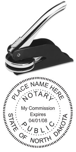 Looking for a North Dakota notary stamp embosser? Find your state's official notary stamp embosser on the EZ Custom Stamps store today.