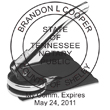 Looking for a Tennessee notary stamp embosser? Find your state's official notary stamp embosser on the EZ Custom Stamps store today.