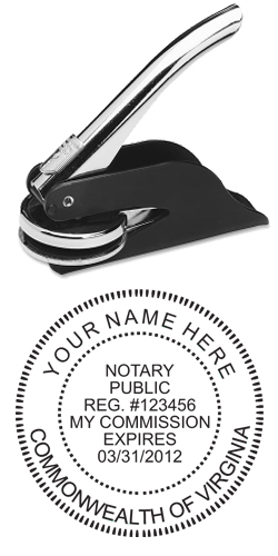 Looking for a Virginia notary stamp embosser? Find your state's official notary stamp embosser on the EZ Custom Stamps store today.