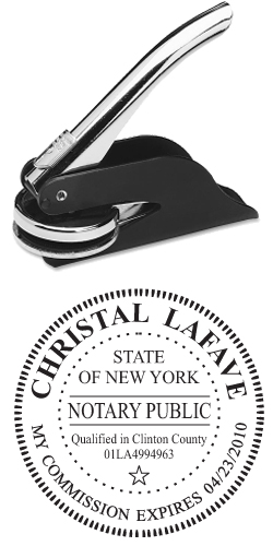 Looking for a New York notary stamp embosser? Find your state's official notary stamp embosser on the EZ Custom Stamps store today.