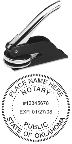 Looking for an Oklahoma notary stamp embosser? Find your state's official notary stamp embosser on the EZ Custom Stamps store today.