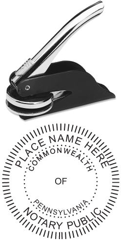 Looking for a Pennsylvania notary stamp embosser? Find your state's official notary stamp embosser on the EZ Custom Stamps store today.
