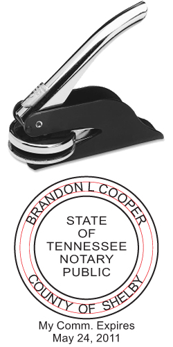 Looking for a Tennessee notary stamp embosser? Find your state's official notary stamp embosser on the EZ Custom Stamps store today.