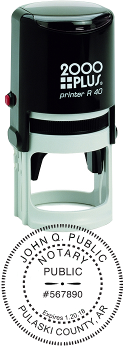 Looking for state notary stamps? Find the Cosco 2000 Plus self-inking Arkansas Notary Stamp at the EZ Custom Stamps Store.