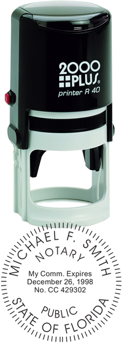 Looking for state notary stamps? Find the Cosco 2000 Plus self-inking Florida Notary Stamp at the EZ Custom Stamps Store.