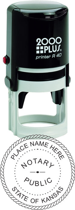 Looking for state notary stamps? Find the Cosco 2000 Plus self-inking Kansas Notary Stamp at the EZ Custom Stamps Store.