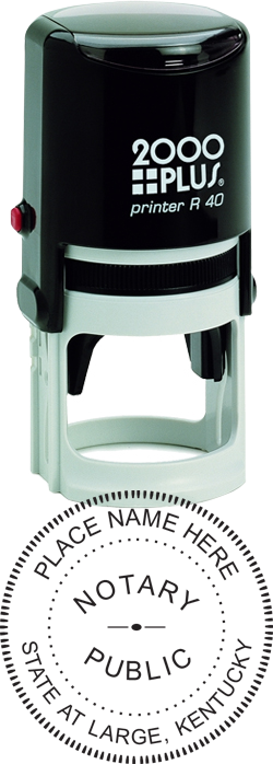 Looking for state notary stamps? Find the Cosco 2000 Plus self-inking Kentucky Notary Stamp at the EZ Custom Stamps Store.