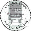 Looking for state notary stamps? Find the Cosco 2000 Plus self-inking Michigan Notary Stamp at the EZ Custom Stamps Store.