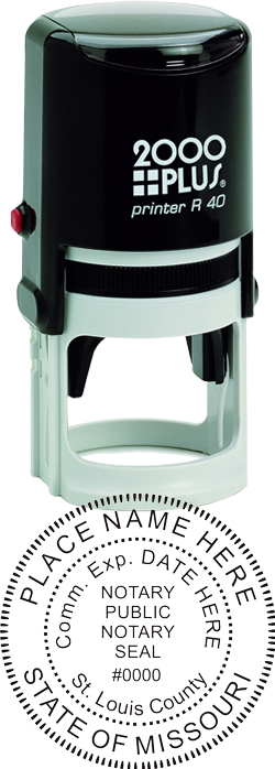 Looking for state notary stamps? Find the Cosco 2000 Plus self-inking Missouri Notary Stamp at the EZ Custom Stamps Store.
