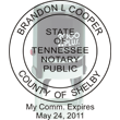 Looking for state notary stamps? Find the Cosco 2000 Plus self-inking Tennessee Notary Stamp at the EZ Custom Stamps Store.