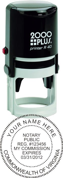 Looking for state notary stamps? Find the Cosco 2000 Plus self-inking Virginia Notary Stamp at the EZ Custom Stamps Store.