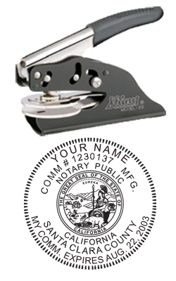 Looking for notary stamp embossers? Check out our California public notary round stamp embosser at the EZ Custom Stamps Store.
