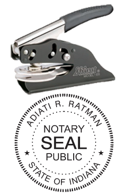 Looking for notary stamp embossers? Check out our Indiana public notary round stamp embosser at the EZ Custom Stamps Store.