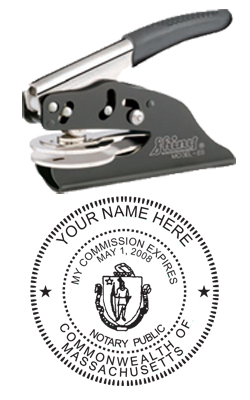 Looking for notary stamp embossers? Check out our Massachusetts public notary round stamp embosser at the EZ Custom Stamps Store.