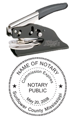 Looking for notary stamp embossers? Check out our Mississippi public notary round stamp embosser at the EZ Custom Stamps Store.