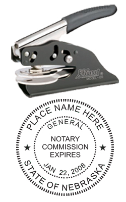 Looking for notary stamp embossers? Check out our Nebraska public notary round stamp embosser at the EZ Custom Stamps Store.