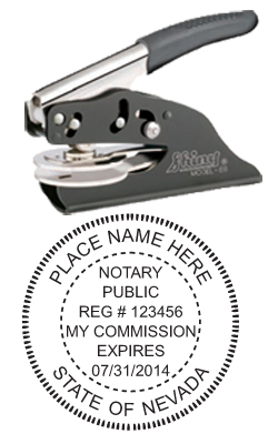 Looking for notary stamp embossers? Check out our Nevada public notary round stamp embosser at the EZ Custom Stamps Store.