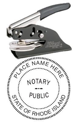 Looking for notary stamp embossers? Check out our Rhode Island public notary round stamp embosser at the EZ Custom Stamps Store.