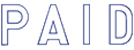 Need a "Paid" message stamper? Buy this pre-inked Xstamper model 1005, a blue outlined stamp designed for convenient office use.