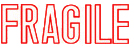 Need a "Fragile" message stamper? Buy this pre-inked Xstamper model 1010, a red stamp designed for sorting fragile or important items.