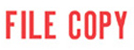 Need a "File Copy" message stamper? Buy this pre-inked Xstamper model 1071, a red one-color stamp to make sorting office documents easy.