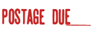 Need a "Postage" message stamper? Buy this pre-inked Xstamper model 1080, a red one-color stamp that makes it clear when postage is due.