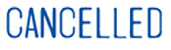 Looking for a "Cancelled" message stamper? Buy this pre-inked Xstamper model, a blue one-color stamp that makes sorting office paperwork easy.