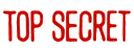 Looking for a "Top Secret" message stamper? Buy this pre-inked Xstamper model 1135, a red one-color stamp that makes sorting office paperwork easy.