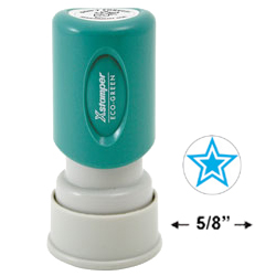 Need a "Blue Star" message stamper? Buy this pre-inked Xstamper model 11421, a blue star message stamp perfect for the office.