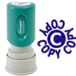 Looking for a "Copy" message stamper for the office? This circular blue Xstamper 11422 is a smaller size for office document convenience.