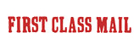 Looking for a "First Class" message stamper for the office? This bold red Xstamper 1149 makes identifying and sorting your documents easy.