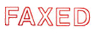 Looking for a "Faxed" message stamper for the office? Buy the pre-inked Xstamper 1346, an outlined red message stamper that makes it clear your documents need to be faxed.