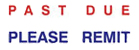 This "Past Due Please Remit" pre-inked message stamper comes in 2 colors and can help you collect office receivables faster.