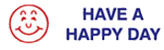 Looking for a message stamper with "have a happy day"? This Xstamper pre-inked message adds personality to your office documents or papers.