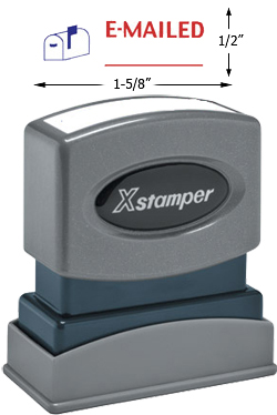 Need an  "Emailed" message stamper? This Xstamper pre-inked message makes it easy to identify and organize your office documents.
