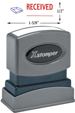 Need a "Received" message stamper? This Xstamper pre-inked message makes it easy to identify and organize your office documents.