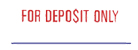 Need a "For Deposit Only" message stamper? This Xstamper pre-inked message makes it easy to mark and deposit your company checks.