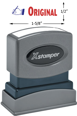 Need an "Original" message stamper? This Xstamper pre-inked Original message is great for identifying and filing your office drafts easily.