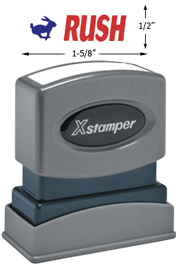 Need a "Rush" stamper? This Xstamper pre-inked Rush message is great for identifying and filing your office drafts easily.