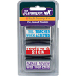 Shop this 3-pack stamp kit made just for teachers! Includes "This Work Teacher Assisted" "Review & Sign" and "Please Review With Your Child" pre-inked stamps to make your life easier!