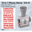 Looking for a pre-inked phrase stamper? This Xstamper 81041 model features 10 common phrases for the office. Buy it on the EZ Custom Stamps store now.